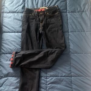 Flannel lined Carhartt Dark Jeans